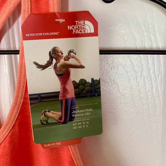 The North Face Women’s Racerback Logo Tank Top Sz Small - Picture 5 of 8